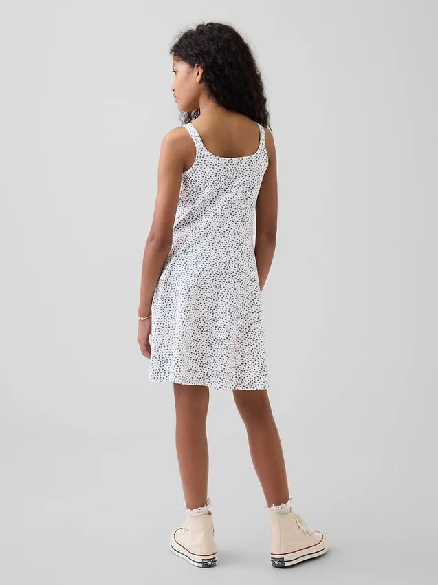 Vestido sin mangas de jersey para niña