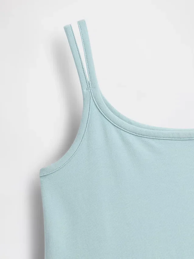 Vestido sin mangas de jersey para niña