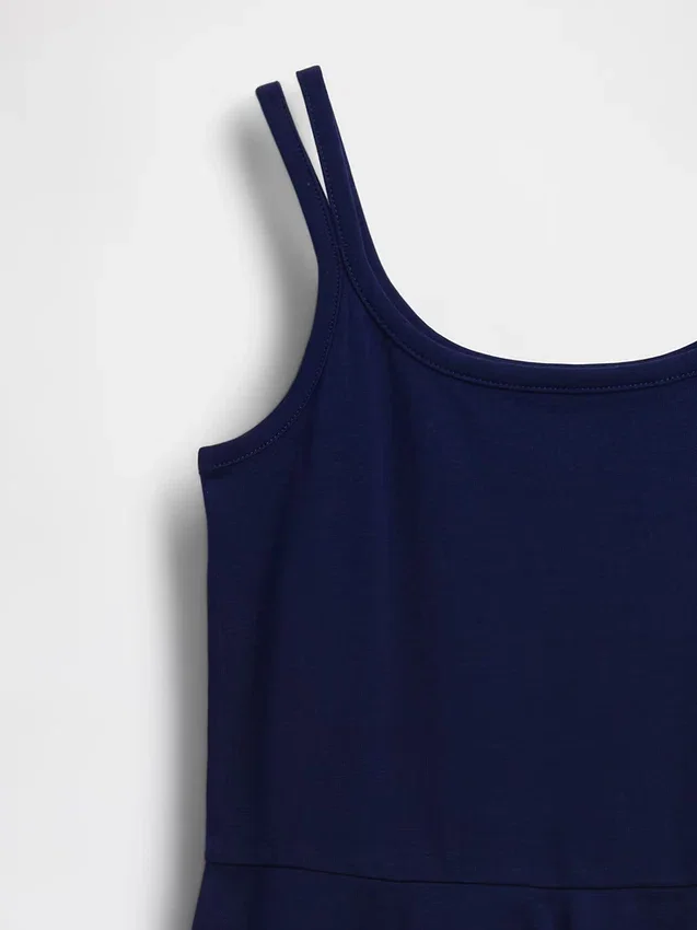 Vestido sin mangas de jersey para niña