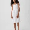 Vestido sin mangas de largo medio para niña