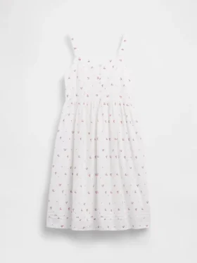 Vestido sin mangas de largo medio para niña