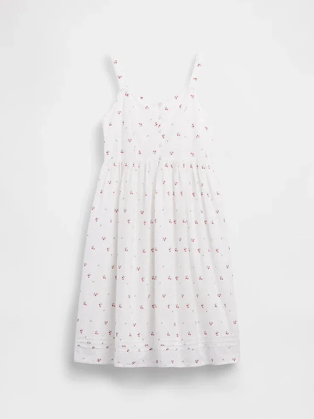 Vestido sin mangas de largo medio para niña