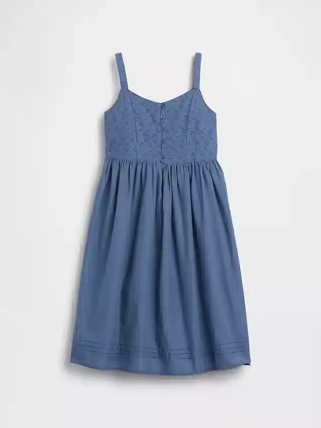 Vestido sin mangas de largo medio para niña