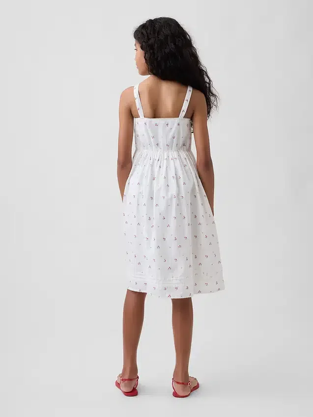 Vestido sin mangas de largo medio para niña