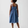 Vestido sin mangas de largo medio para niña