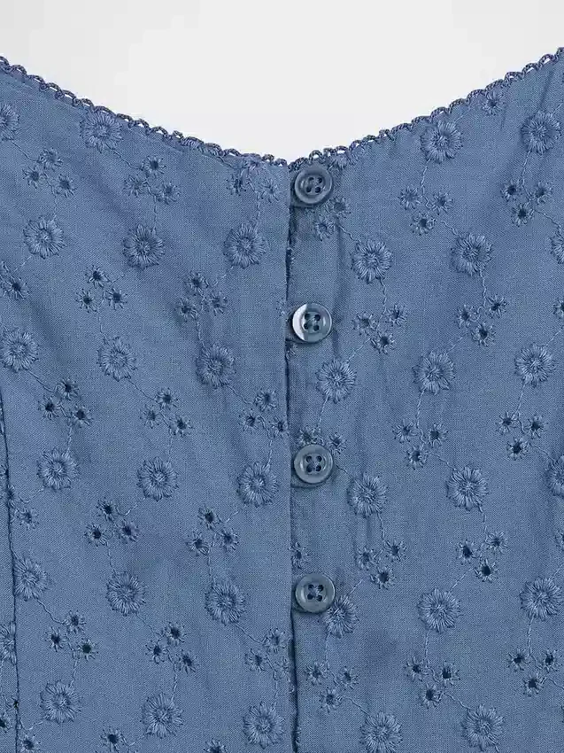 Vestido sin mangas de largo medio para niña