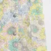 Vestido tipo pichi de denim con estampado floral para bebés y niños pequeños