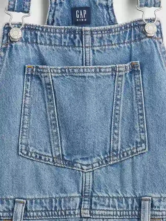 Vestido tipo pichi vaquero para niña