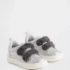 Zapatillas con purpurina y pelo vegano para niños pequeños