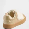 Zapatillas con purpurina y pelo vegano para niños pequeños