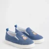 Zapatillas sin cordones Brannan Bear de denim para niños pequeños