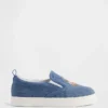 Zapatillas sin cordones Brannan Bear de denim para niños pequeños
