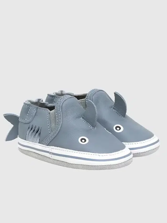 Zapatos de suela blanda Robeez «Sebastian Shark»