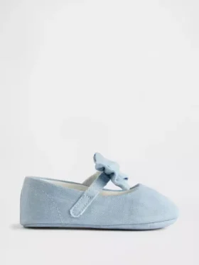 Zapatos Mary Jane con lazo de denim para bebé