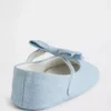 Zapatos Mary Jane con lazo de denim para bebé