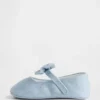 Zapatos Mary Jane con lazo de denim para bebé