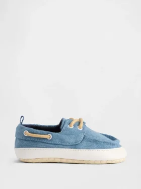 Zapatos náuticos de denim para bebé