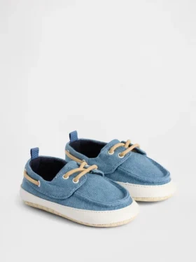 Zapatos náuticos de denim para bebé